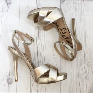 Sam Edelman Eliza gold heel size 7.5